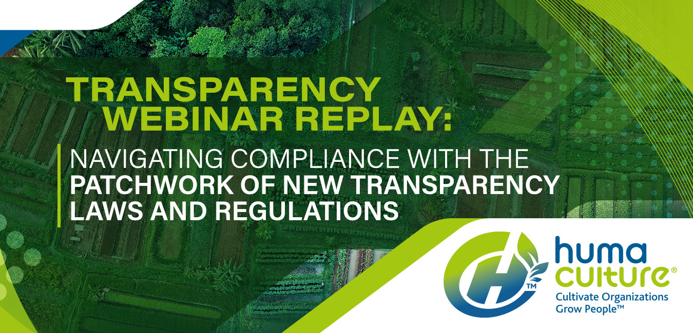 View the Transparency Webinar Replay: Navigating compliance with the patchwork of new transparency laws and regulations